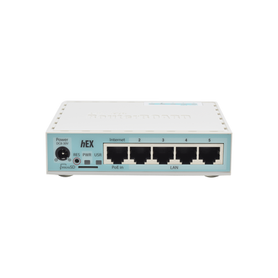 (hEX) RouterBoard  5 Puertos Gigabit Ethernet  1 Puerto USB y versión 3