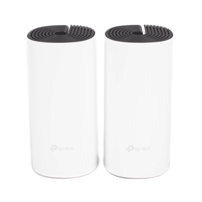 KIT 2 Routers Inalámbricos MESH Interior para Hogar / Doble Banda Wi-Fi 5 AC1200 Mbps / 2 Puerto Gigabit WAN/LAN / 2 Antenas Internas / Administración Mediante la App Deco (iOS  Android)