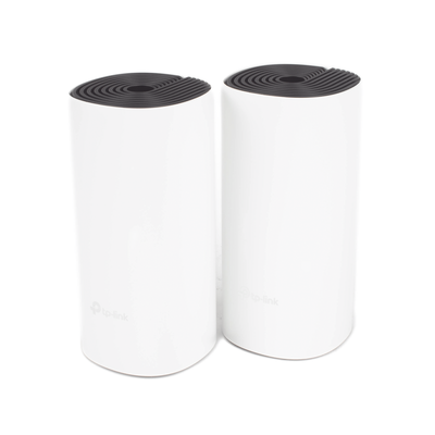 KIT 2 Routers Inalámbricos MESH Interior para Hogar / Doble Banda Wi-Fi 5 AC1200 Mbps / 2 Puerto Gigabit WAN/LAN / 2 Antenas Internas / Administración Mediante la App Deco (iOS  Android)