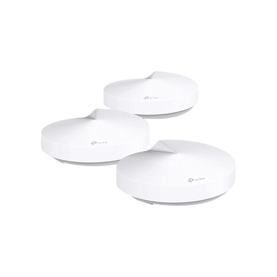 Kit 3 Routers Inalámbricos MESH Interior para Hogar / Doble Banda Wi-Fi 5 AC1300 Mbps / 2 Puerto Gigabit WAN/LAN / 4 Antenas Internas / Administración Mediante la App Deco (iOS  Android) / Protección HomeCare