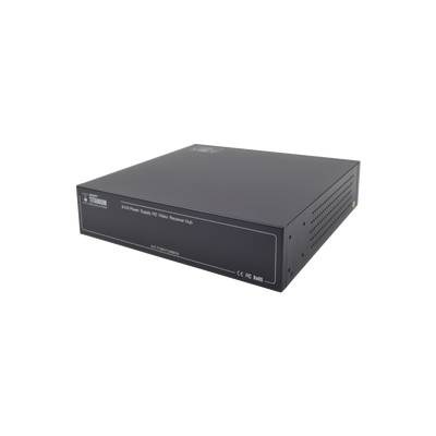 Kit de TRANSCEPTOR ACTIVO DE 8 CANALES / VIDEO+PODER en un solo Cable UTP / 150 metros en 4K  200 metros en 5 MP/ Envía 36 Vcc y Recibe 12 Vcc / TODO INCLUIDO PARA RACK / Compatible con cámaras HD-TVI/CVI/AHD/CVBS / INSTALACIÓN LIMPIA