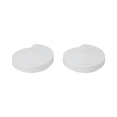 Kit 2 Routers Inalámbricos MESH Interior para Hogar / Doble Banda Wi-Fi 5 AC1300 Mbps / 2 Puerto Gigabit WAN/LAN / 4 Antenas Internas / Administración Mediante la App Deco (iOS  Android) / Protección HomeCare