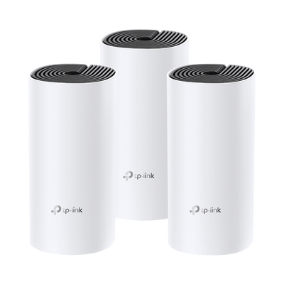 KIT 3 Routers Inalámbricos MESH Interior para Hogar / Doble Banda Wi-Fi 5 AC1200 Mbps / 2 Puerto Gigabit WAN/LAN / 2 Antenas Internas / Administración Mediante la App Deco (iOS  Android)