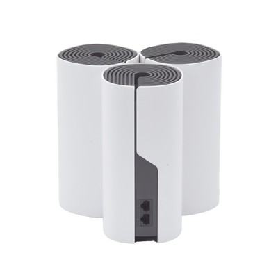 Kit de Router inalámbrico mesh Deco E4 para Hogar / Doble banda AC 1200  / 2 puertos 10/100 Mbps / Compatible con amazon alexa.