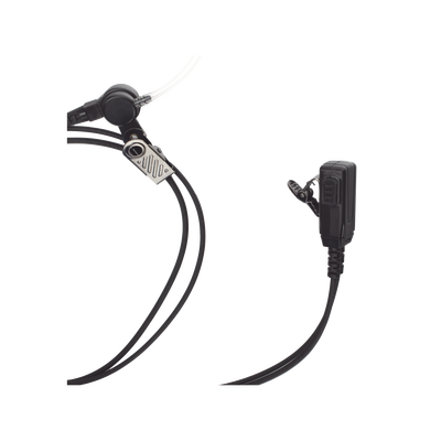 Micrófono - audífono de solapa con tubo acústico transparente para TC-500/ 518/ 600/ 610/ 700 y radios GP300/ PRO2150/ P110/ GP350/ SP-10/ PRO3150/ EP450/ EP350/ MAG ONE / R2 / DEP250 con tubo acústico de PU (material flexible)