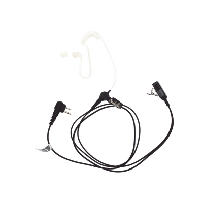 Micrófono - audífono de solapa con tubo acústico transparente para TC-500/ 518/ 600/ 610/ 700 y radios GP300/ PRO2150/ P110/ GP350/ SP-10/ PRO3150/ EP450/ EP350/ MAG ONE / R2 / DEP250 con tubo acústico de PU (material flexible)