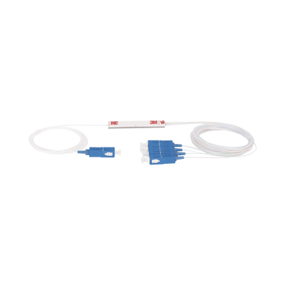 Splitter (Divisor Óptico) tipo PLC  de 1x4  conectores SC/UPC