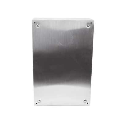 Gabinete de Acero Inoxidable IP66 Uso en Intemperie (400 x 600 x 250 mm) con Placa Interna Galvanizada.