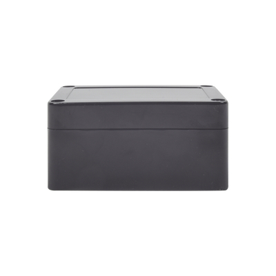 Gabinete Plástico Negro para Exterior (IP65) de 100 x 68 x 50 mm Cierre por Tornillos.