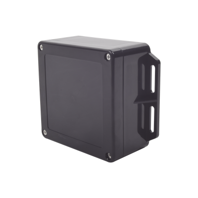 Gabinete Plástico Negro para Exterior (IP65) de 120 x 120 x 60 mm Cierre por Tornillos.