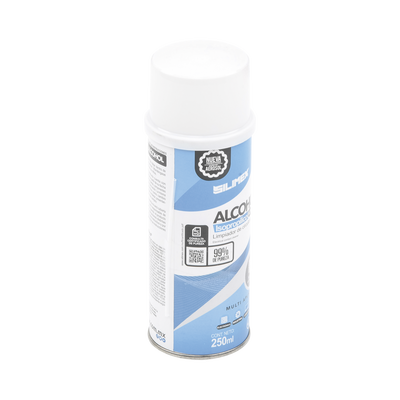Alcohol Isopropilico en Aerosol para limpieza de equipos de vídeo  fibra óptica  cómputo  y equipo telefónico 250 ml