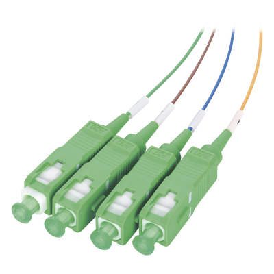 Splitter (Divisor Óptico) tipo PLC  de 1x4  conectores SC/APC de salida