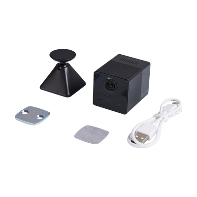 Mini Cámara IP Inalámbrica Con Batería Recargable (Cero Cables) / 2 Megapíxel  / Uso en Interior / Grabación en la Nube / Base Magnética Para Adherirla a Superficies Metálicas