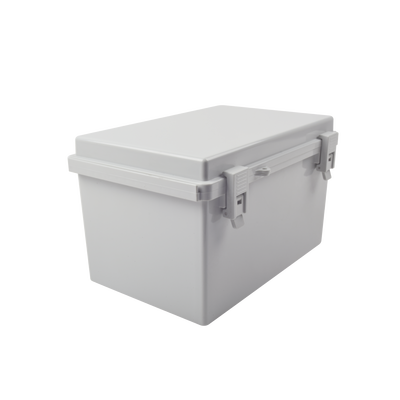 Gabinete Plástico para Exterior (IP65) de 185 x 285 x 180 mm Cierre por Broche.