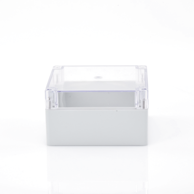 Gabinete Plástico para Exterior (IP65) de 160 x 160 x 90 mm Cierre por Tornillos Tapa Transparente.