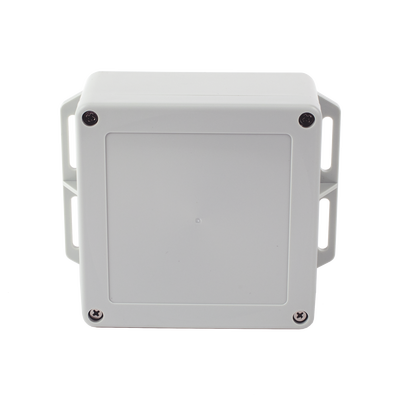 Gabinete Plástico Gris para Exterior (IP65) de 120 x 120 x 60 mm Cierre por Tornillos.