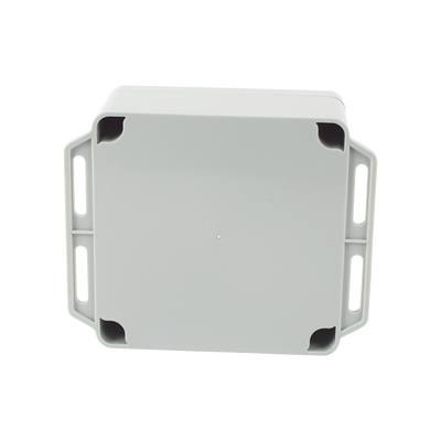 Gabinete Plástico Gris para Exterior (IP65) de 120 x 120 x 60 mm Cierre por Tornillos.
