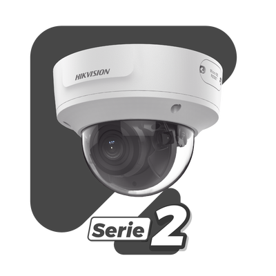 Domo IP 2 Megapixel / Lente 2.8 mm / 30 mts IR EXIR / Exterior IP67 / IK10 / WDR 120 dB / Videoanaliticos / PoE / Onvif / MicroSD