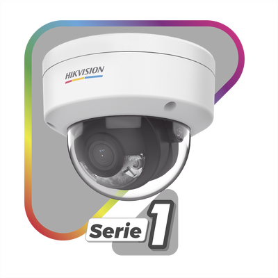 Domo IP 4 Megapixel / ACUSENSE Lite (Detección de Movimiento en Humanos y Vehículos) / Lente 2.8 mm / Luz Blanca 30 mts / Exterior IP67 / IK08 / Micrófono Integrado / WDR 120 dB / PoE / MicroSD