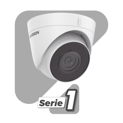 Turret IP 8 Megapixel (4K) / Lente 2.8 mm / 30 mts IR / Exterior IP67 / Hik-Connect P2P / H.265+ / PoE / Microfono Integrado / Onvif / Micro SD