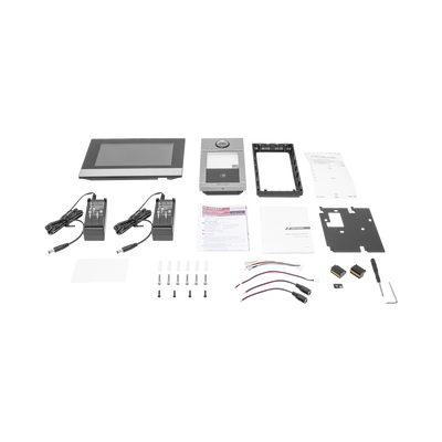 Kit de Videoportero IP (Frente de Calle + Monitor + Memoria MicroSD) / Llamada y Apertura Remota desde App Hik-Connect / Soporta 2 Puertas / Apertura con Tarjeta MIFARE