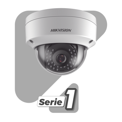 Domo IP 8 Megapixel (4K) / Lente 2.8 mm / 30 mts IR / WDR 120 dB / Exterior IP67 / Antivandalico IK10 / Hik-Connect P2P / H.265+ / PoE