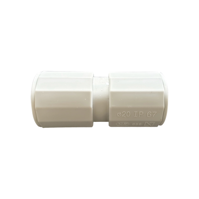 Manguito / Cople Morbidx IP67 libre de halógenos para unir tubería rígida de 16 mm (5/8") permite una instalación hermética no necesita pegamento