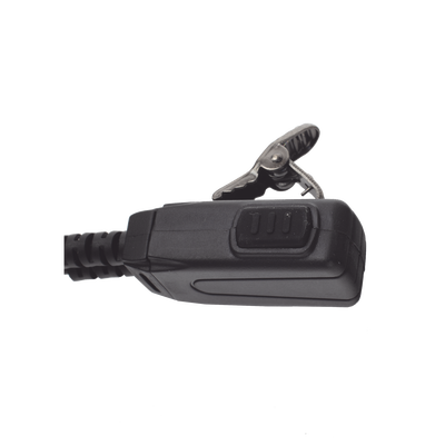 Micrófono - audífono de solapa con tubo acústico transparente para KENWOOD TK3230/3000/3402/3312/3360/3170 NX240/340/220/320/420 con tubo acústico de PU (grado médico)