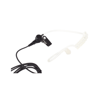 Micrófono - audífono de solapa con tubo acústico transparente para KENWOOD TK3230/3000/3402/3312/3360/3170 NX240/340/220/320/420 con tubo acústico de PU (grado médico)