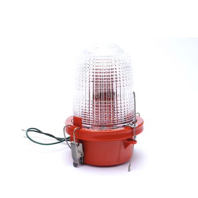 Lámpara de Obstrucción Roja/ Luz Fija Tipo L-810  LED de baja intensidad/ 120 - 240 Vca/ Luz Infraroja