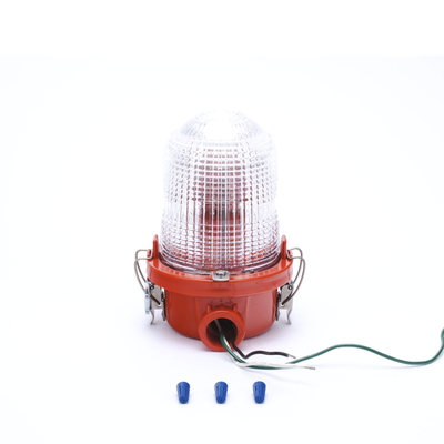 Lámpara de Obstrucción Roja/ Luz Fija Tipo L-810  LED de baja intensidad/ 120 - 240 Vca/ Luz Infraroja