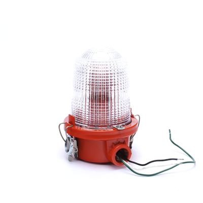 Lámpara de Obstrucción Roja/ Luz Fija Tipo L-810  LED de baja intensidad/ 120 - 240 Vca/ Luz Infraroja