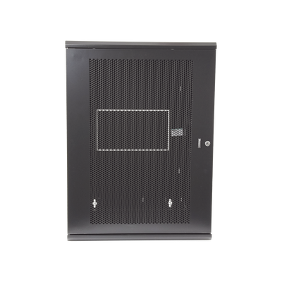 Gabinete PanZone de Montaje en Pared  de 19in  Puerta Ventilada  18 UR  635mm de Profundidad  Color Negro