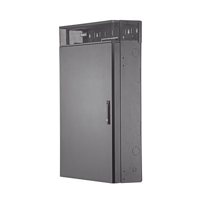 Gabinete de Montaje en Pared TrueEdge™  Con 3 UR para Equipo Activo y 3 UR para Paneles de Parcheo  Fabricado en Acero  Color Negro