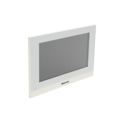 Monitor Color Blanco Linux / Pantalla Touch de 7 Pulgadas / SIP / POE / WIFI / Compatible con Frentes de Calle Akuvox
