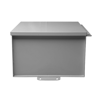 Gabinete de Telecom. de Acero Galvanizada con Plato Interior (400 x 400 x 250 mm). SE PUEDE PONER CANDADO.