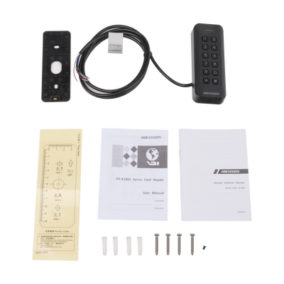 Lector de Tarjetas PROX EM y Contraseñas / Exterior IP65 / Wiegand / Compatible con Cualquier Panel / PERFIL DELGADO y ESTETICO / Indicador LED
