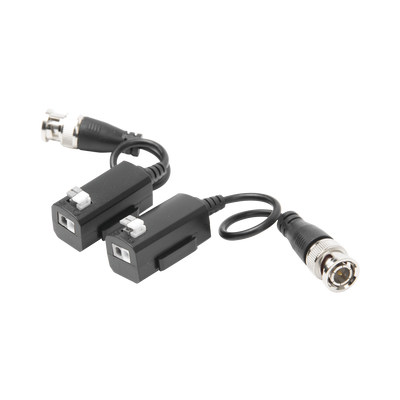 Kit de Transceptores (Baluns) con Terminal PUSH SUPERIOR PIG TAIL en ambos conectores  Resolución 4K   Cable flexible COAXIAL Blindado / COAXITRON / AUDIO POR COAXITRON /Conector 100% COBRE / Calidad PREMIUM