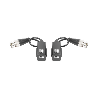 Kit de Transceptores (Baluns) con Terminal PUSH SUPERIOR PIG TAIL en ambos conectores  Resolución 4K   Cable flexible COAXIAL Blindado / COAXITRON / AUDIO POR COAXITRON /Conector 100% COBRE / Calidad PREMIUM