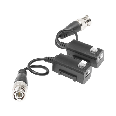 Kit de Transceptores (Baluns) con Terminal PUSH SUPERIOR PIG TAIL en ambos conectores  Resolución 4K   Cable flexible COAXIAL Blindado / COAXITRON / AUDIO POR COAXITRON /Conector 100% COBRE / Calidad PREMIUM