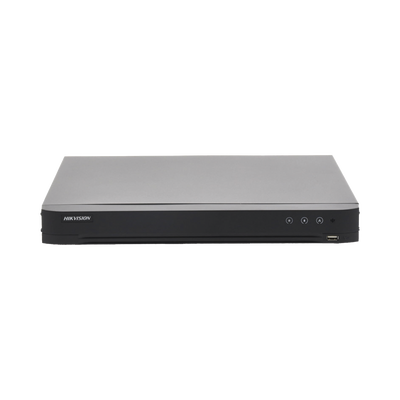 DVR 8 Canales TurboHD + 8 Canales IP / 8 Megapixel (4K) / Acusense (Evita Falsas Alarmas) / Audio por Coaxitron / 2 Bahías de Disco Duro / 8 Entradas de Alarma / 4 Salidas de Alarma / H.265+