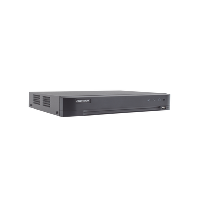 DVR 4 Canales TurboHD + 2 Canales IP / 5 Megapixel Lite - 3K Lite / Acusense (Evista falsas alarmas) / Audio por Coaxitron / 1 Bahía de Disco Duro / Salida de Video en Full HD