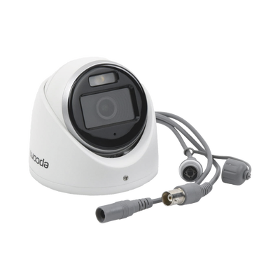 [ColorVu] Turret TURBOHD 3K (5 Megapixel) / Lente 2.8 mm / Micrófono Integrado / Imagen a Color 24/7 / 20 mts Luz Blanca / Exterior IP67 / dWDR / 4 Tecnologías
