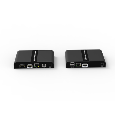 Kit extensor KVM (HDMI y USB 2.0) hasta 100 metros / Resolución 4K @ 30 Hz / Cat 6/6A/7 / CERO LATENCIA / Salida Loop / Soporta Switch Gigabit para control KVM múltiple / Soporta hasta 253