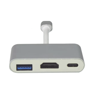 Adaptador Multipuerto USB-C 3.1 A HDMI 4K / USB 3.0 / USB – C /  Alta Velocidad de Transmisión de Datos / Admite Carga Rápida (PD) en el Puerto USB – C