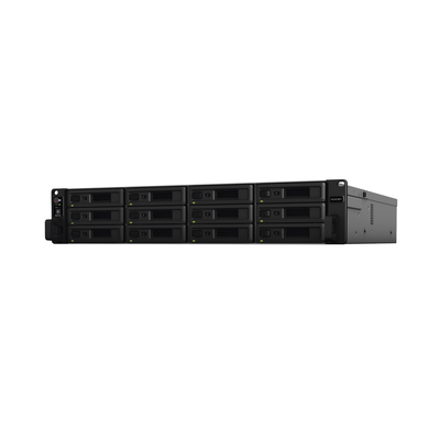 Servidor de Almacenamiento RackStation RS2423RP+ | 12 Bahías | 2U | Hasta 432 TB | Conectividad 10GbE | RAID Soportado | Fuentes de Alimentación Duales | Intercambio en Caliente | Compatibilidad con VMware y Hyper-V.