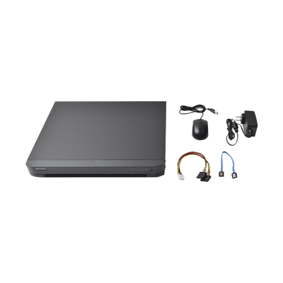 KIT TurboHD 1080p / DVR 8 Canales / 8 Cámaras Bala (exterior 2.8 mm) / Transceptores / Conectores / Fuente de Poder Profesional hasta 15 Vcc para Larga Distancias