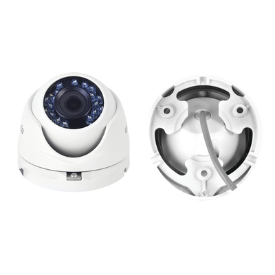 KIT TurboHD 1080p / DVR 8 Canales / 4 Cámaras Bala (exterior 2.8 mm) / 4 Cámaras Eyeball (exterior 2.8 mm) / Transceptores / Conectores / Fuente de Poder Profesional hasta 15 Vcc para Largas Distancias