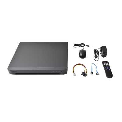 KIT TurboHD 1080p / DVR 8 Canales / 4 Cámaras Bala (exterior 2.8 mm) / 4 Cámaras Eyeball (exterior 2.8 mm) / Transceptores / Conectores / Fuente de Poder Profesional hasta 15 Vcc para Largas Distancias