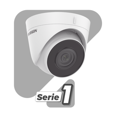 Turret IP 4 Megapixel / Lente 2.8 mm / 30 mts IR / WDR 120 dB / Exterior IP67 / Hik-Connect P2P / H.265+ / PoE / ONVIF